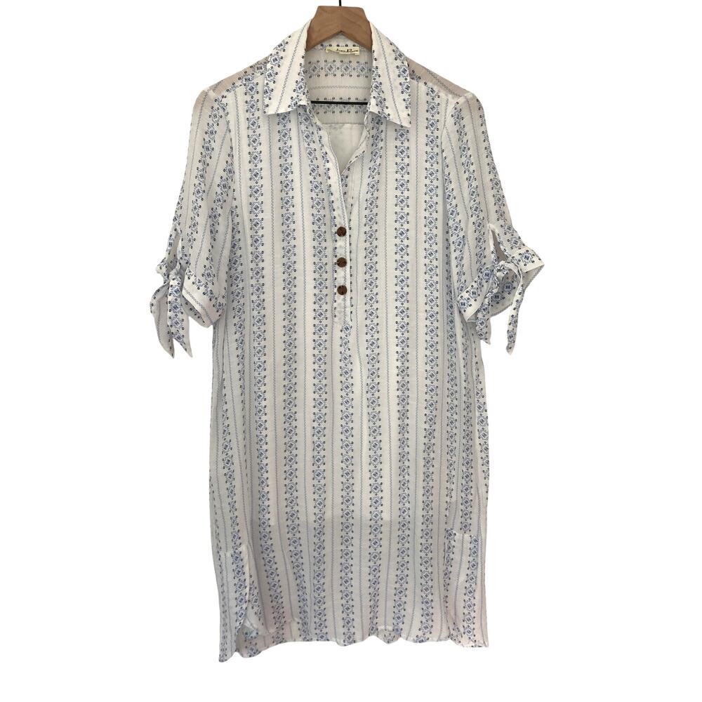 Indigo Rose Beachy Coastal Indie Boho Chic Oversized Tent Summer T-Shirt Dress